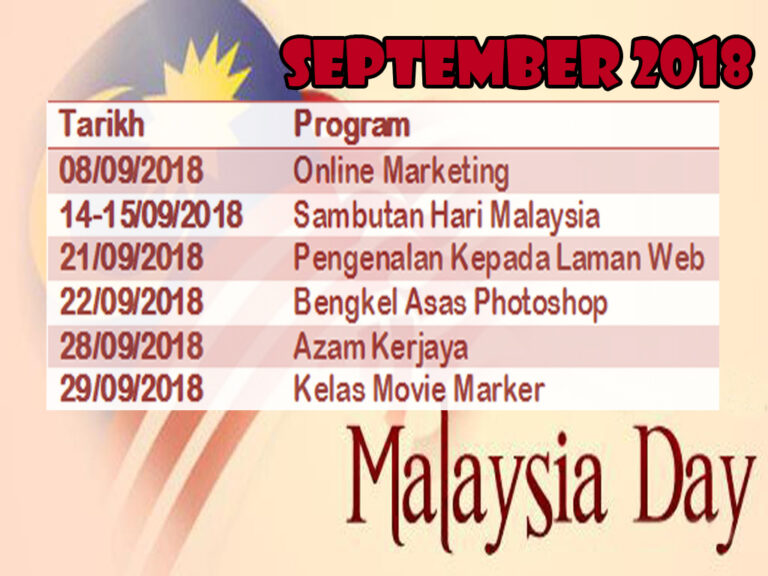 JADUAL AKTIVITI SEPTEMBER 2019